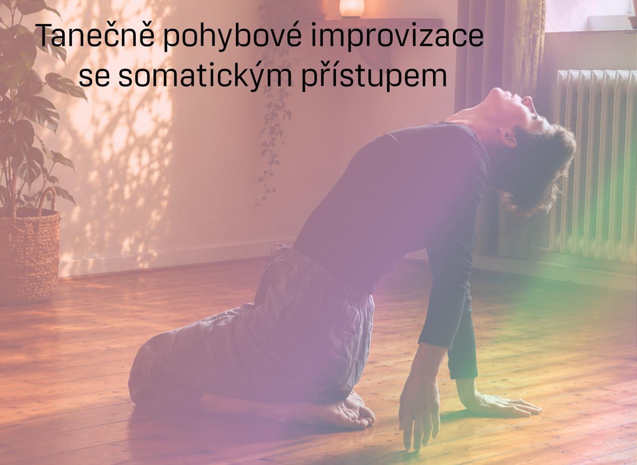Plakát kurzu tanečně-pohybové improvizace se somatickým přístupem